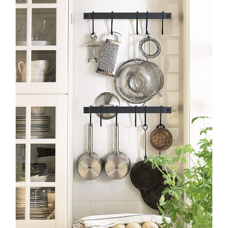 Prep & Savour Wall Mounted Pot Rack Wayfair